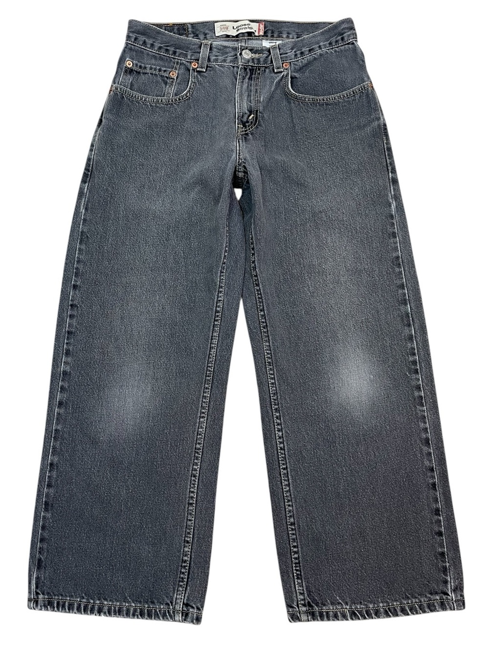 Levi’s 569 Loose Straight Husky Washed Black Jeans Size W30 x L26